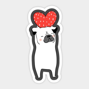 Pup Heart Sticker